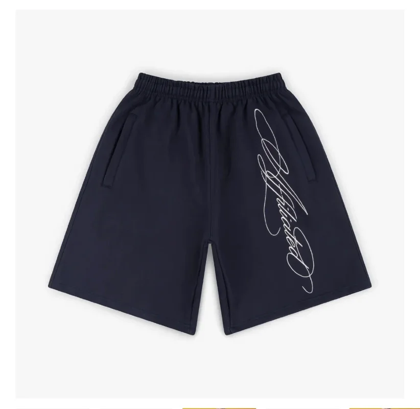 Baggy Sports Jogging Summer Casual Basketball Y2K Harajuku Street Fashion Acrylic Knit High Waist Capri Shorts for Men and Women thumbnail 4
