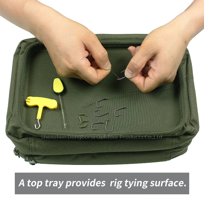 Carp Fishing Deluxe Tackle Organizer Bag Multi-Function Tackle Storage Bag For Carp Fishing Accessories Rig Tools Organizer Bags thumbnail 4
