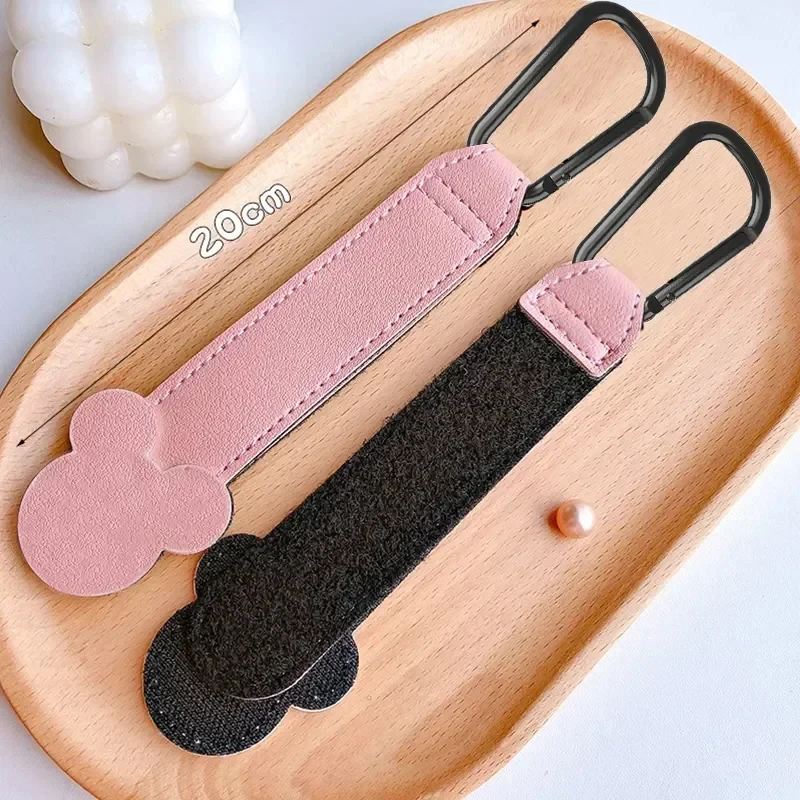 1/2/3pcs Cartoon Leather Baby Bag Stroller Hook Rotatable Cart Organizer Pram Hook Pram Rotate 360 Degree Stroller Accessories thumbnail 4