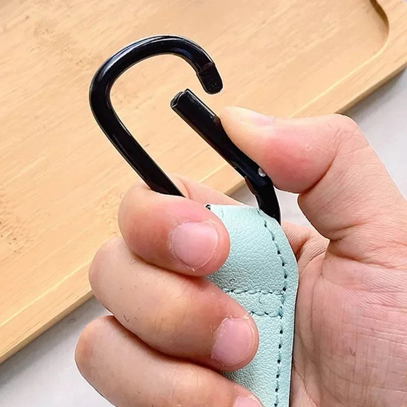 1/2/3pcs Cartoon Leather Baby Bag Stroller Hook Rotatable Cart Organizer Pram Hook Pram Rotate 360 Degree Stroller Accessories thumbnail 3