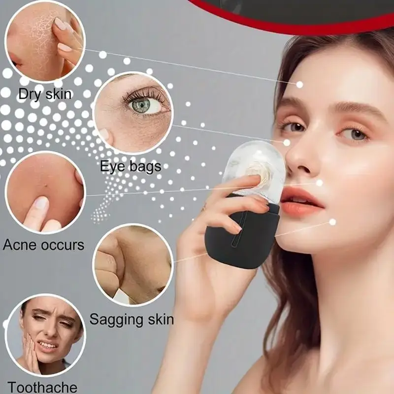 3Pcs Facial Ice Roller Gua Sha Massage Set Skin Lifting Contouring Cooling Face Beauty Massager Skincare Tool Molds thumbnail 3