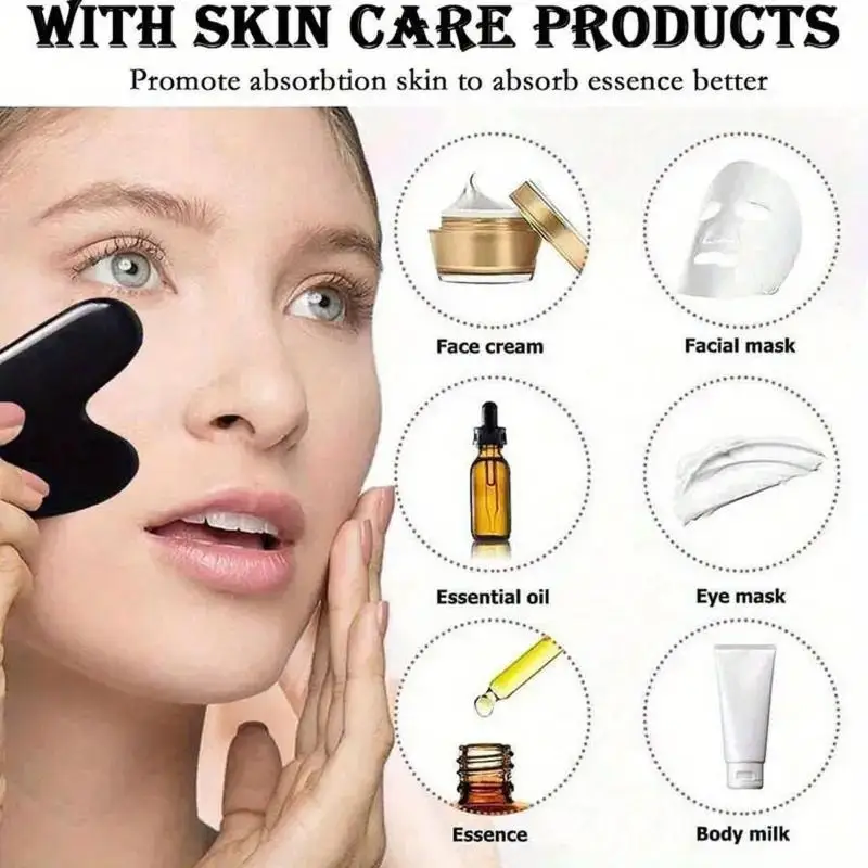 3Pcs Facial Ice Roller Gua Sha Massage Set Skin Lifting Contouring Cooling Face Beauty Massager Skincare Tool Molds thumbnail 4