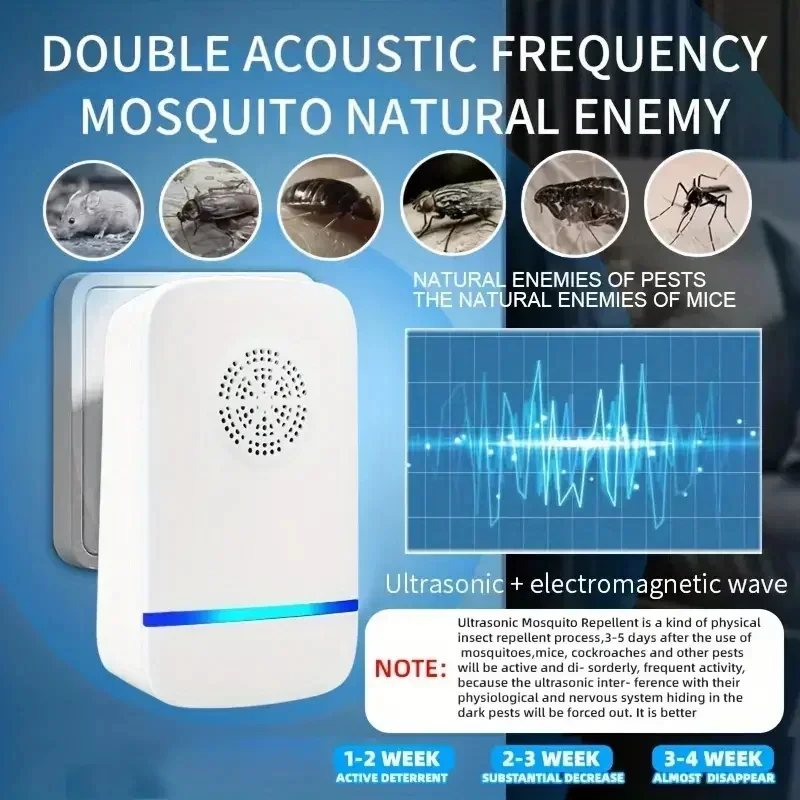 Xiaomi Ultrasonic Pest Repellent Plug-In Child-Safe Indoor Control Against Mosquitoes Mice Spiders Ants Cockroaches thumbnail 3