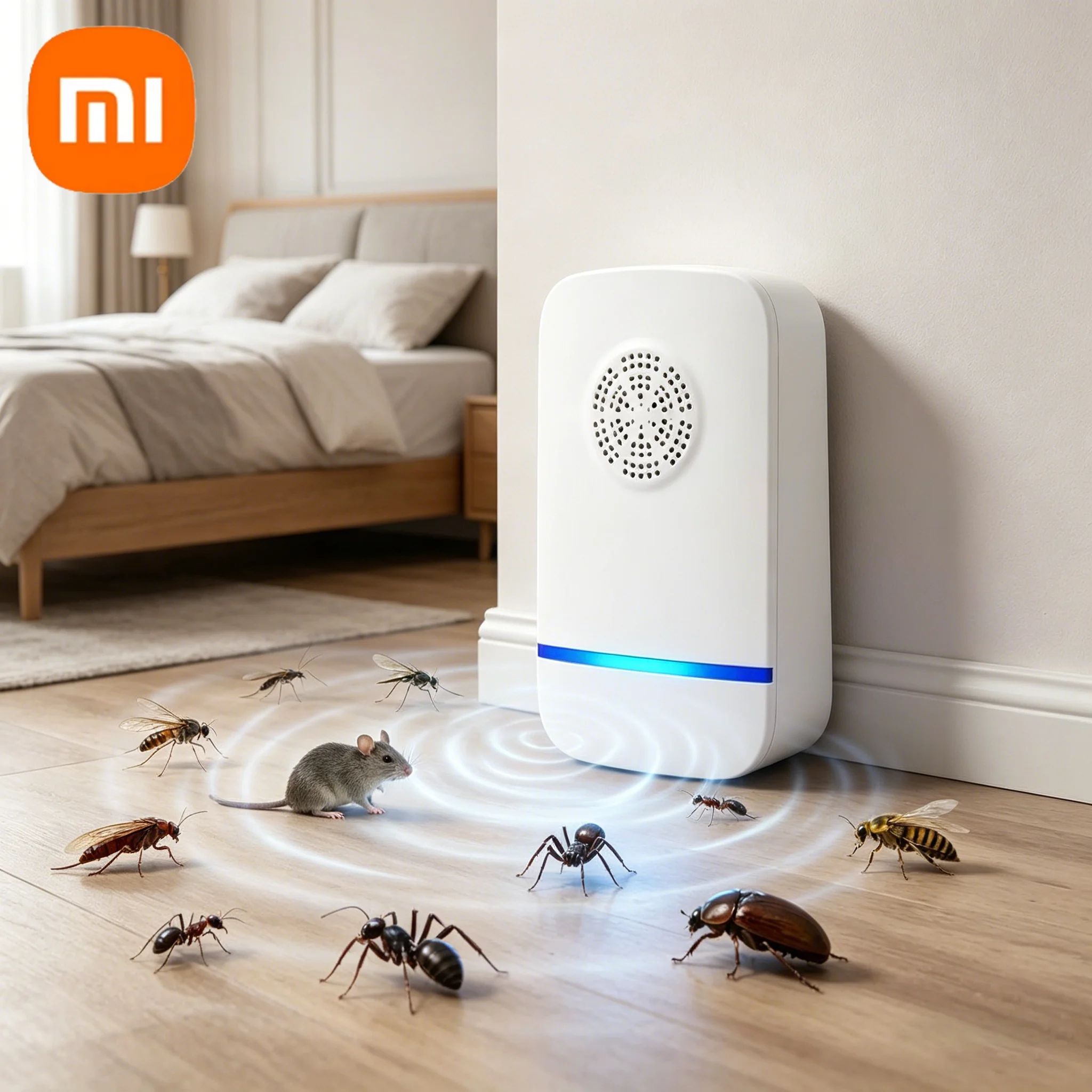 Xiaomi Ultrasonic Pest Repellent Plug-In Child-Safe Indoor Control Against Mosquitoes Mice Spiders Ants Cockroaches