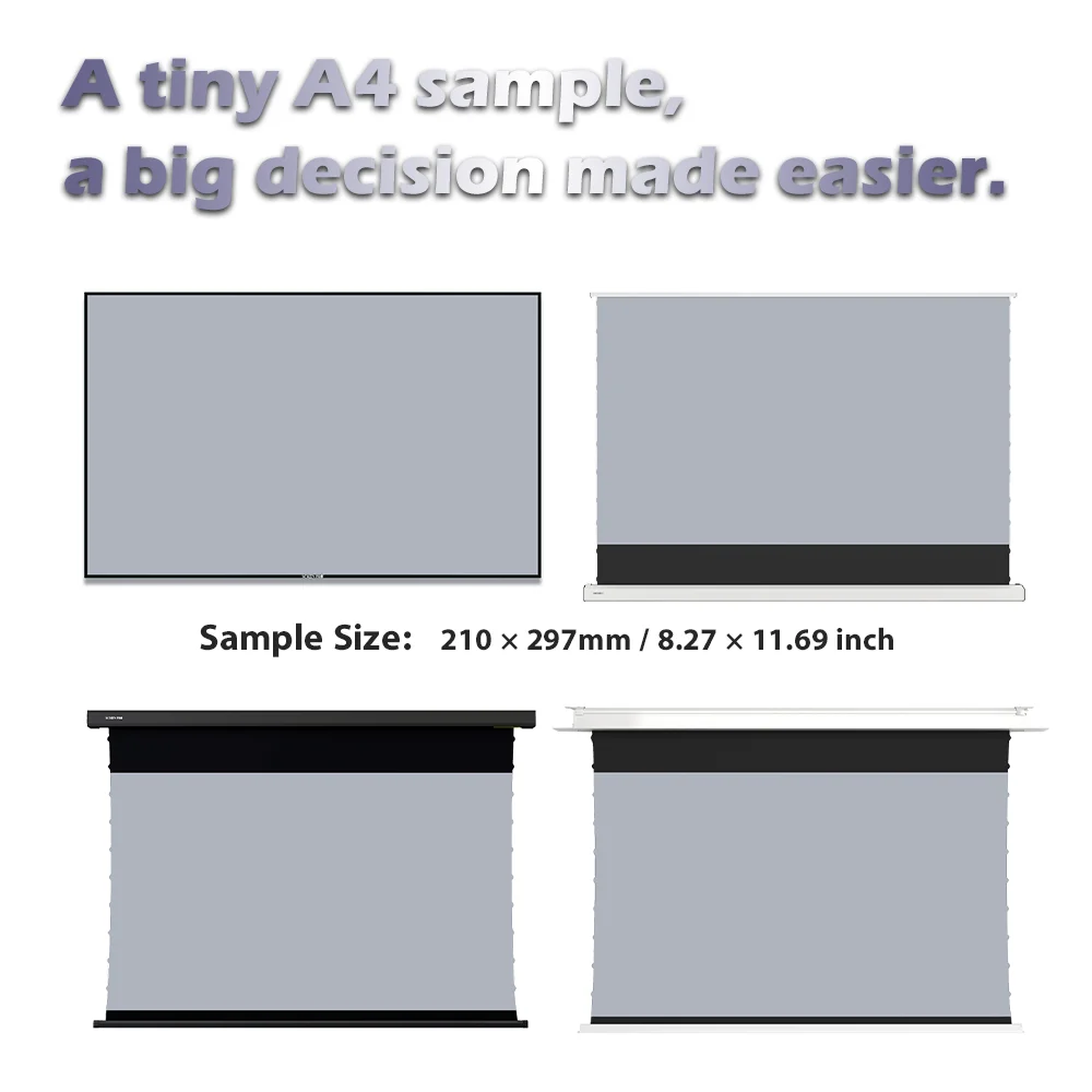 SCREEN PRO 3C Anti-Speckle A4 Size Projector Screen Sample Fabric for Testing thumbnail 6
