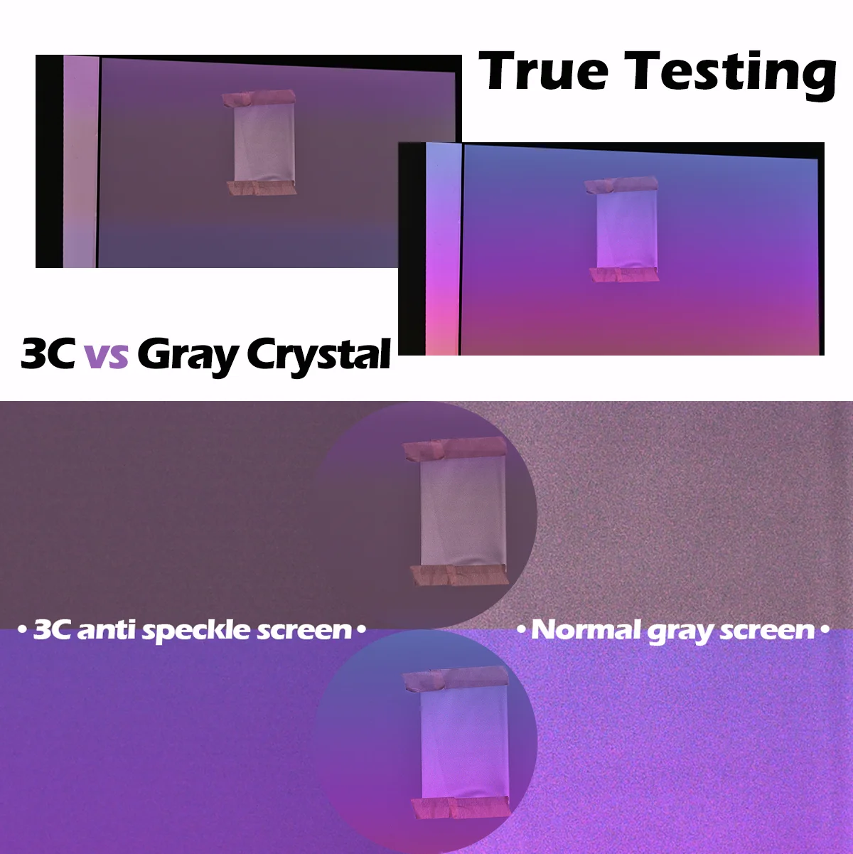 SCREEN PRO 3C Anti-Speckle A4 Size Projector Screen Sample Fabric for Testing thumbnail 4