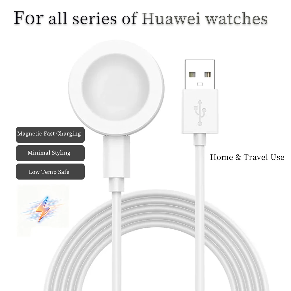 Fast charger is available for Huawei Watch GT5 Pro/GT5/GT4/GT3Pro/GT3/Buds/Watch4USB Smart Watch Charger Replacement Charger