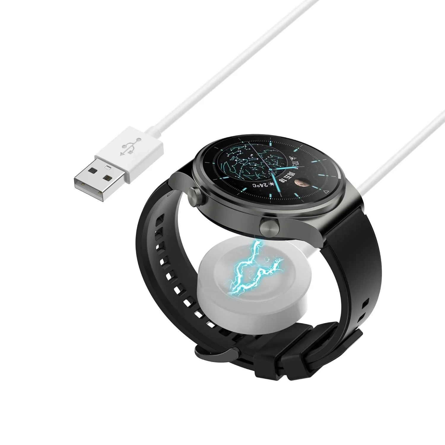 Fast charger is available for Huawei Watch GT5 Pro/GT5/GT4/GT3Pro/GT3/Buds/Watch4USB Smart Watch Charger Replacement Charger thumbnail 3