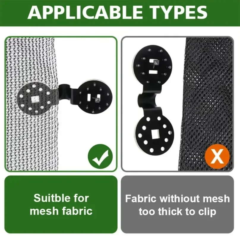 30~200PCs Shade Cloth Clips Shade Fabric Clamps Accessories Grommets For Net Mesh Cover Sunblock Fabric In Garden Greenhouse thumbnail 4