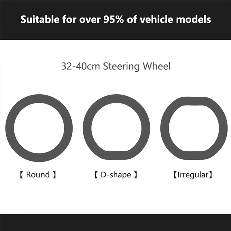 Universal Car Steering Wheel Cover Anti-slip Protective Cover Soft And Odorless Silicone Steering Car Wheel Cover Protection thumbnail 6