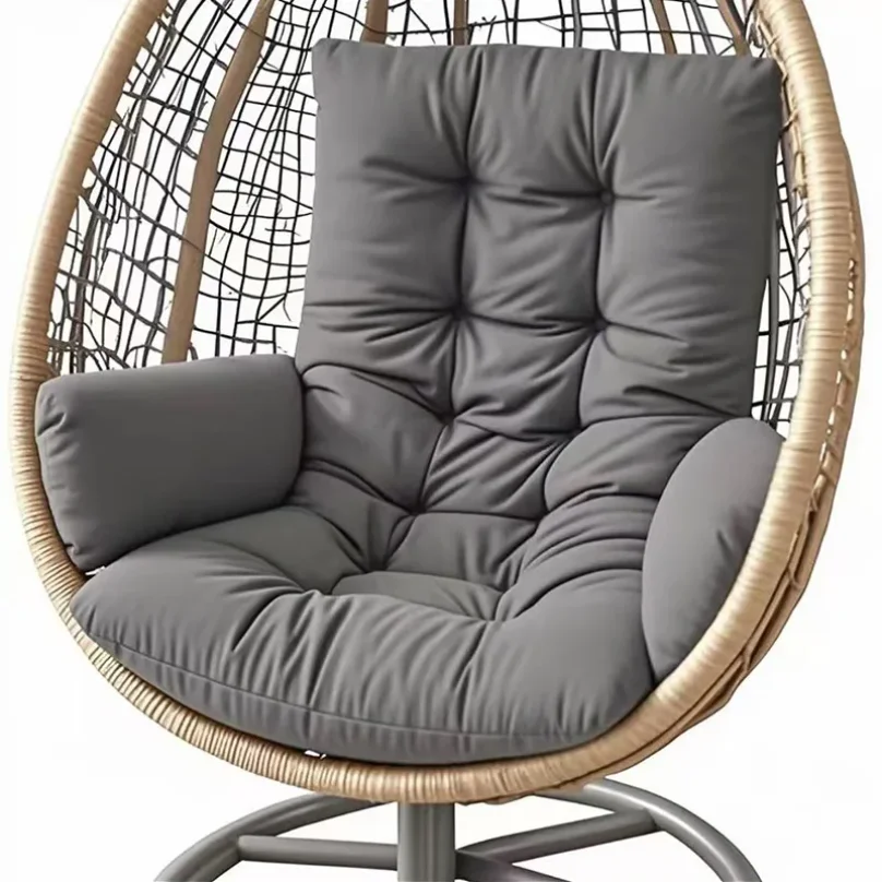 Hammock Rocking Chair Cushion Egg-shape  Cushion Available for Garden Living Room Decoration (Without Hanging Basket Seat) Cojin