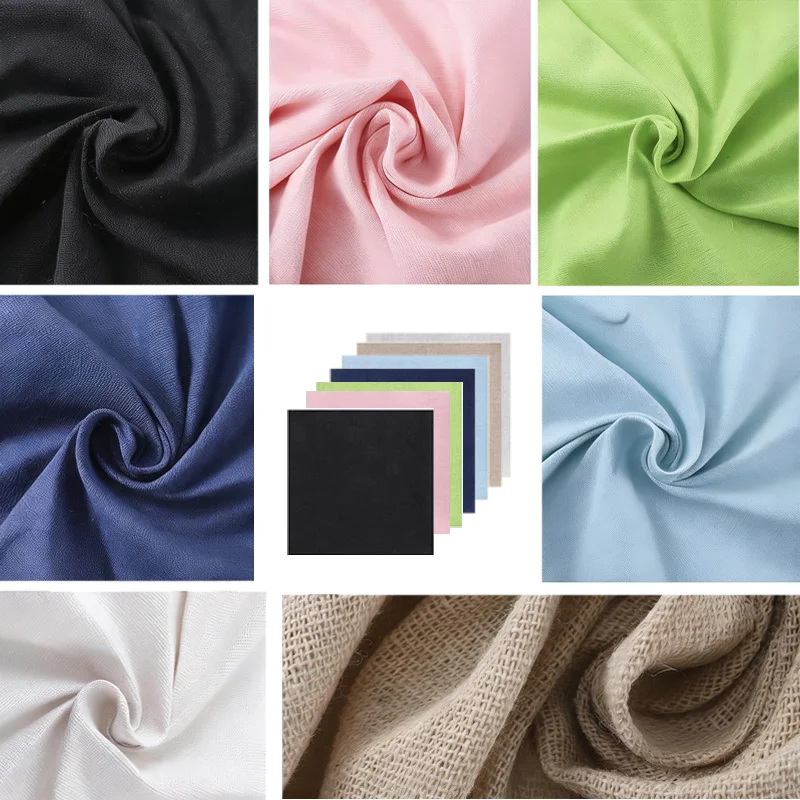 7Pcs 30X30Cm Linen Embroidery Fabric, Clothing and Handicrafts, High-Density Pure Linen Fabric, Handmade DIY Embroidery Materials, Sofa Cover/Tablecloth, Suitable for Sewing, Painting, and DIY Projects thumbnail 3