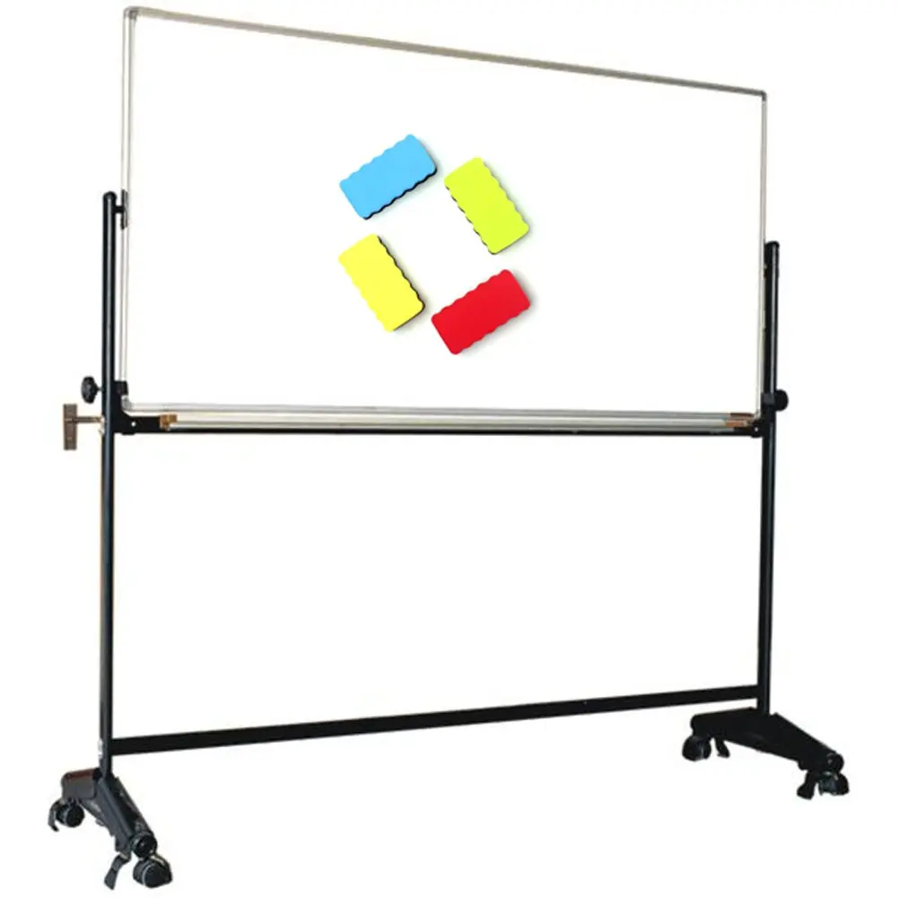 4-Piece White Magnetic Whiteboard Eraser Set, Suitable for Home, School and Office, Size: 4×2×0.78 Inches thumbnail 6