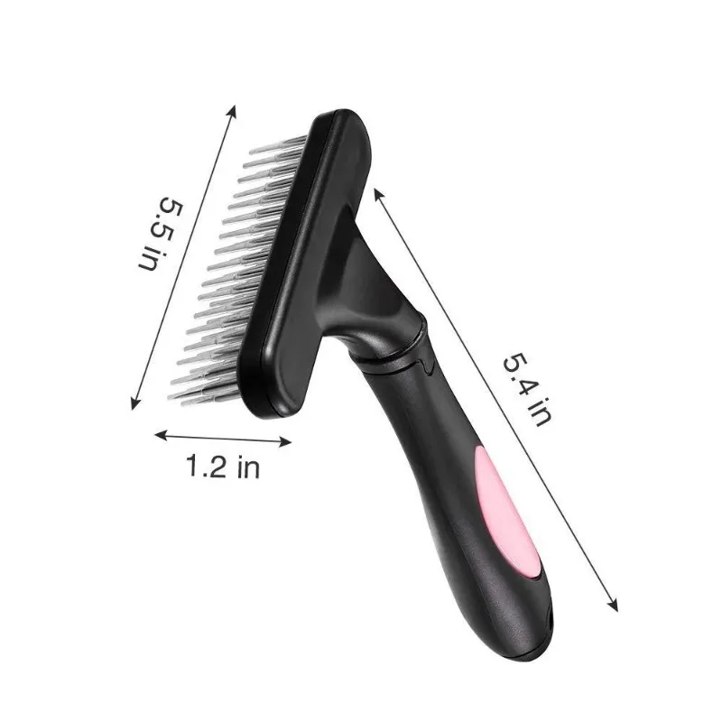 Stainless Steel Deshedding Brush for Dogs Cats Pet Grooming Tool Dog Brush Cat Comb Long Short Hair Ergonomic Handle​ thumbnail 6