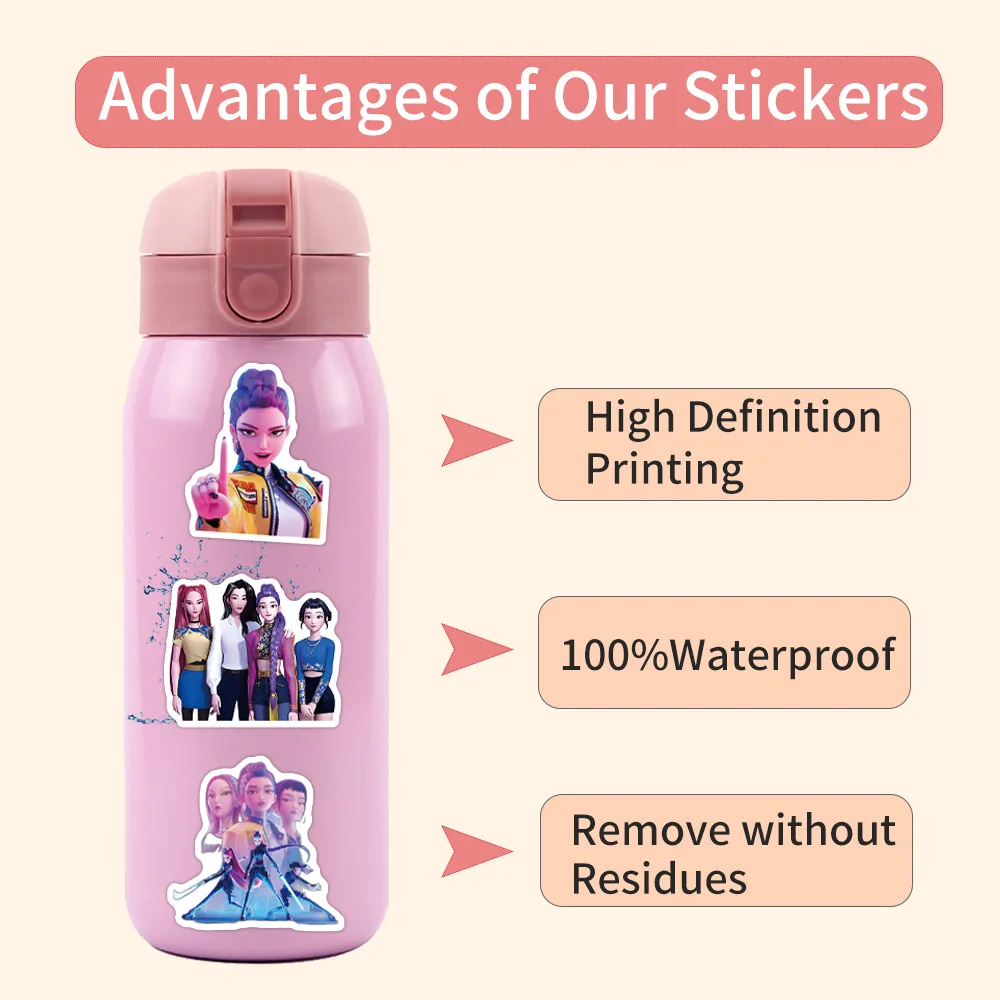 55/110pcs K-Pop Anime cartoon Stickers Animation Movie Decals DIY Laptop Car Bike Graffiti Decoration Waterproof Anime Stickers thumbnail 5