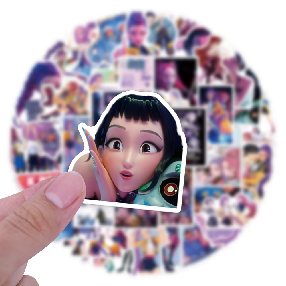 55/110pcs K-Pop Anime cartoon Stickers Animation Movie Decals DIY Laptop Car Bike Graffiti Decoration Waterproof Anime Stickers thumbnail 4