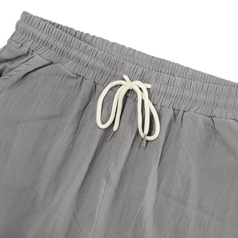 New Men's Multi-Pocket Overalls Cotton Linen shorts Male Summer Breathable Outdoor Casual Sports Beach Pants Comfortable shorts thumbnail 6