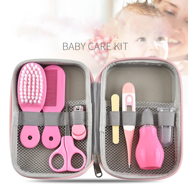 Baby Healthcare Grooming Kit  Baby Safety Set Nail Clippers Comb Brush Toothbrush Newborn Baby Essentials Nursery Care Kit
