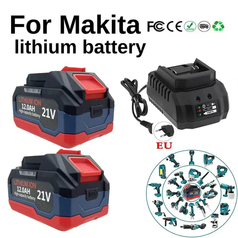 For Makita 18V/21V Rechargeable Li-Ion Battery High Capacity Cordless Electric Power Tool Batteries Suitable 18V/21V Power TooI thumbnail 4