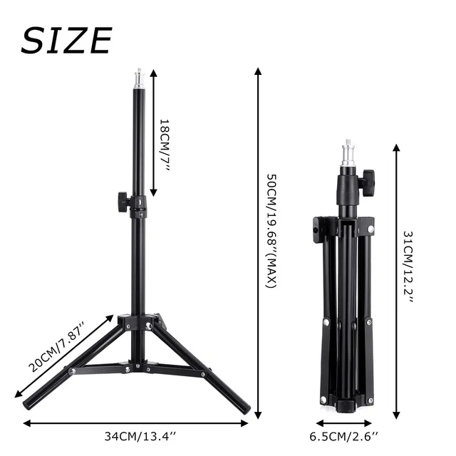 16/26/33cm LED Selfie Ring Lamp Photography Video Light Dimmable Fill Light With Tripod Phone Remote Control Lamp For Live Video thumbnail 5