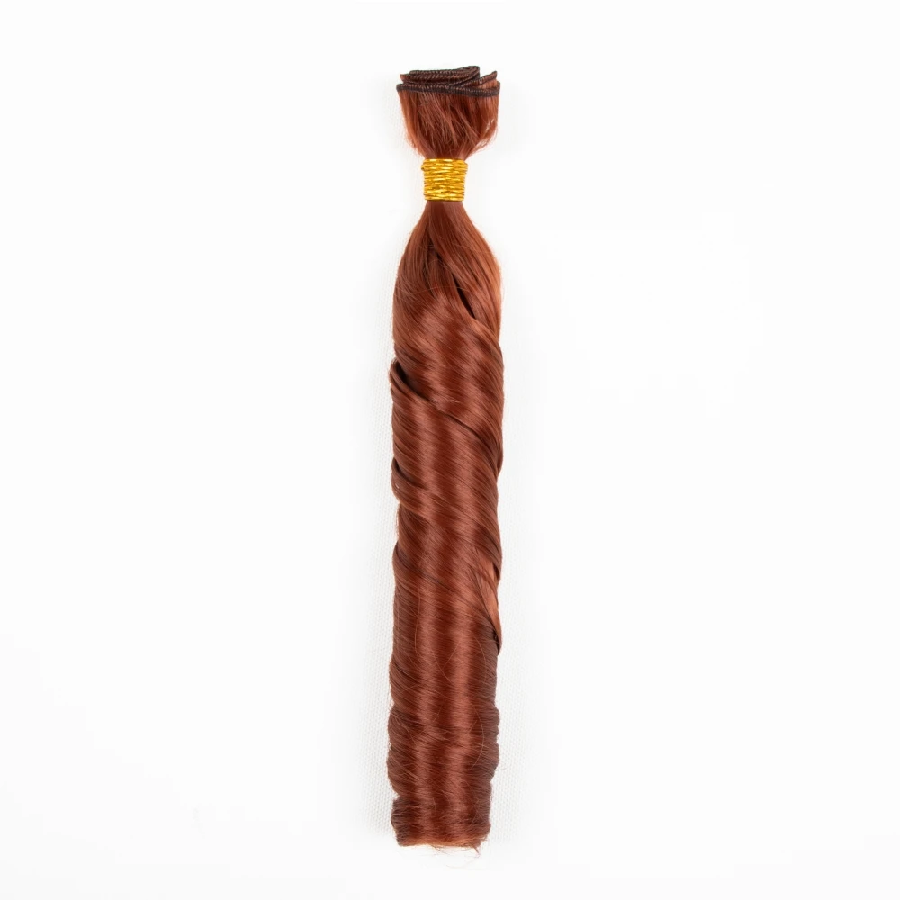 Loose Wave Synthetic Sew-in Hair Wefts for Women 18 Inch Synthetic Loose Wave Hair Weaving Heat Resistant Synthetic Hair Weavons thumbnail 2