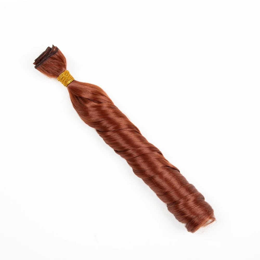 Loose Wave Synthetic Sew-in Hair Wefts for Women 18 Inch Synthetic Loose Wave Hair Weaving Heat Resistant Synthetic Hair Weavons thumbnail 3