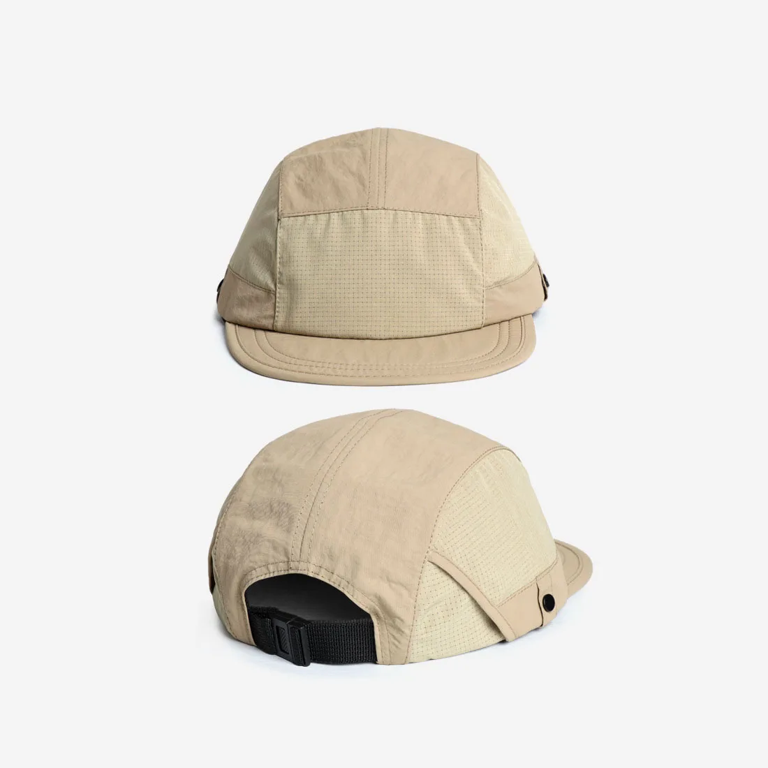 Spring Summer Quick Drying Baseball Hat Plug In Sunglasse Japanese Retro Solid Outdoor Breathable Sunshade Unisex Five Piece Hat thumbnail 3