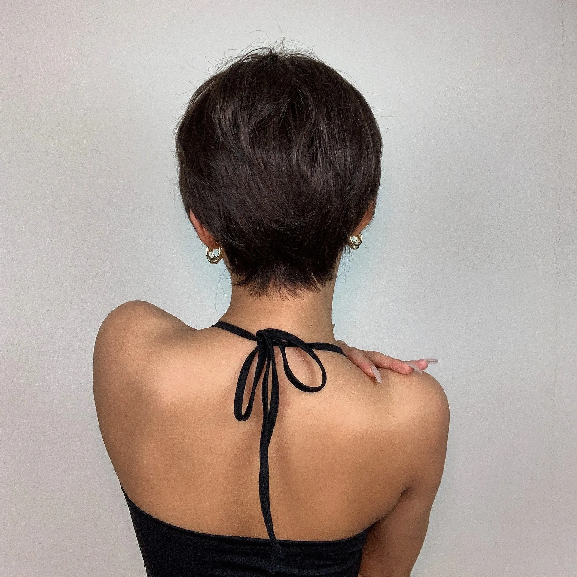 Fashion short hairstyle synthetic wig for Halloween cosplay, role-playing wig, daily party high-temperature hair accessory set thumbnail 2