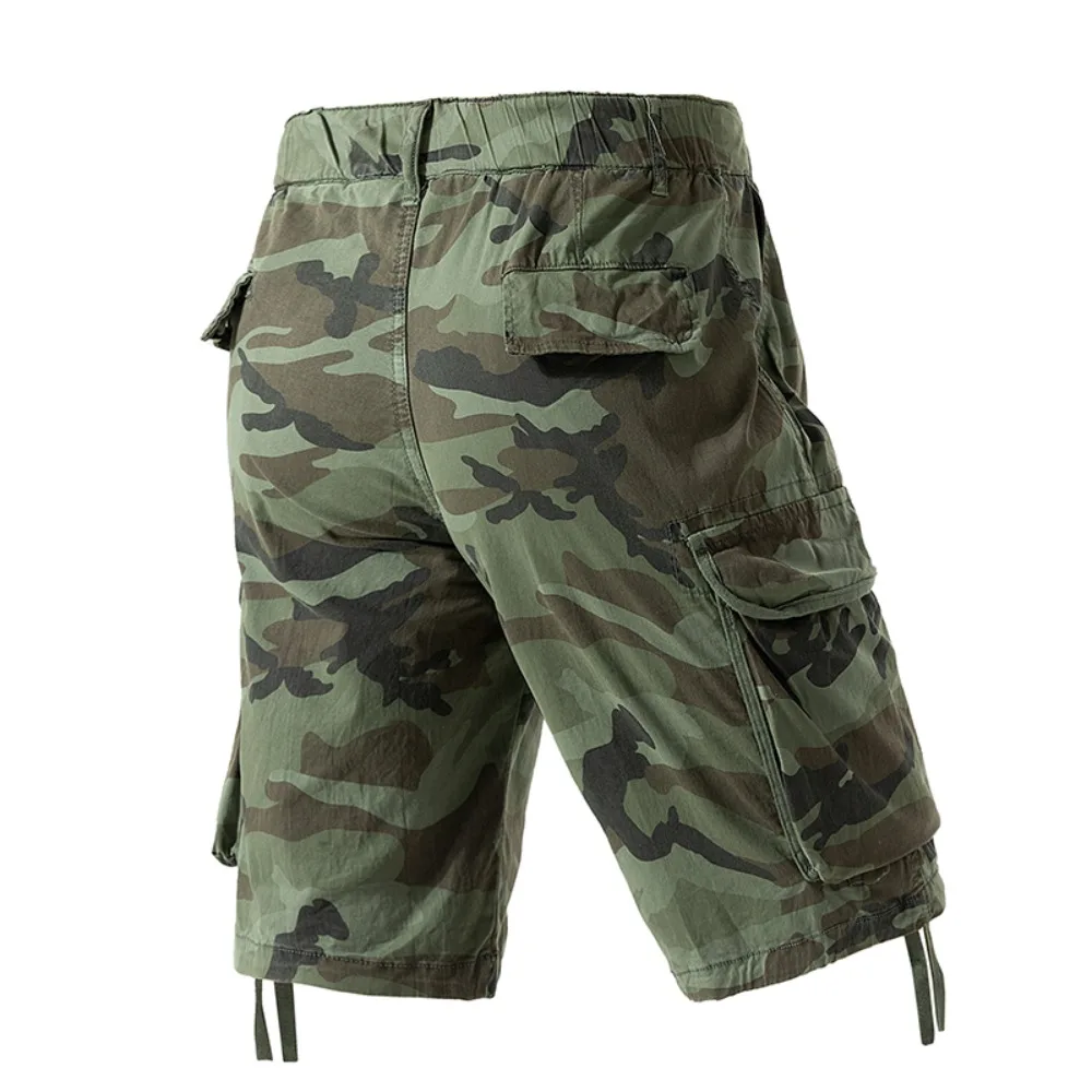 Men's Camo Cargo Shorts Outdoor Multi-Pocket Cotton Casual Shorts Summer Half Pants Breathable Shorts thumbnail 5