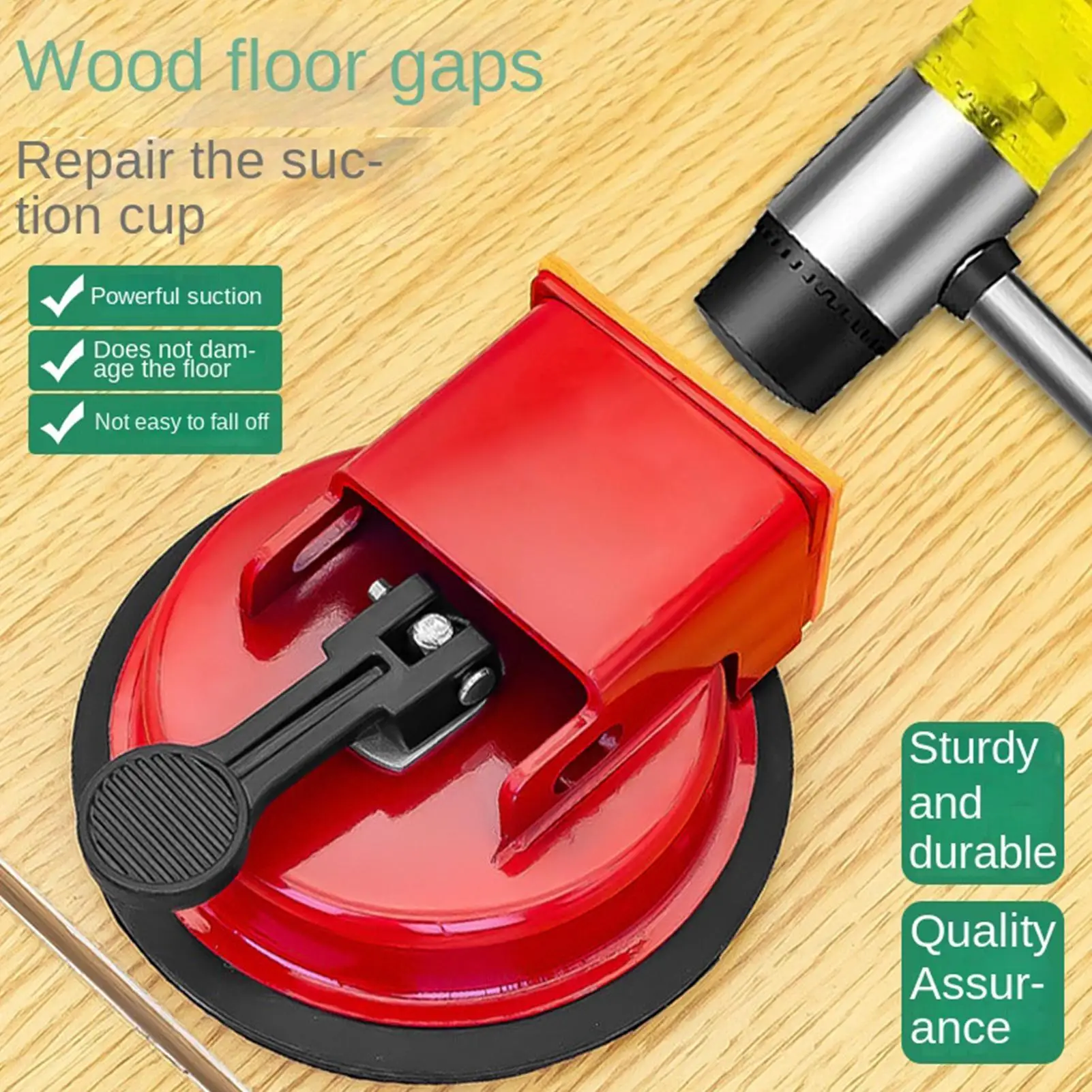 Laminate Flooring Tool Laminate Iron Fixer Vacuum Tile Flooring Slat Grabber For Diy Floor Installation Projects Gap Repair Tool thumbnail 5