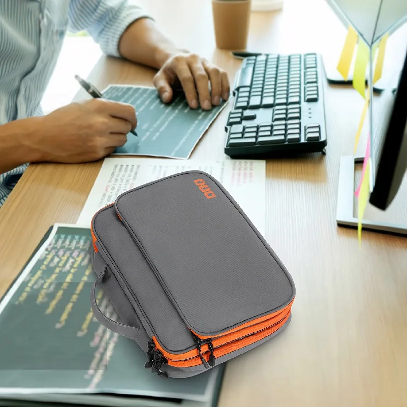 Portable USB Data Line Charger Storage Bag Travel Multi Layer Cable Organizer Cable Storage Bag Digital Electronic Organizer thumbnail 6