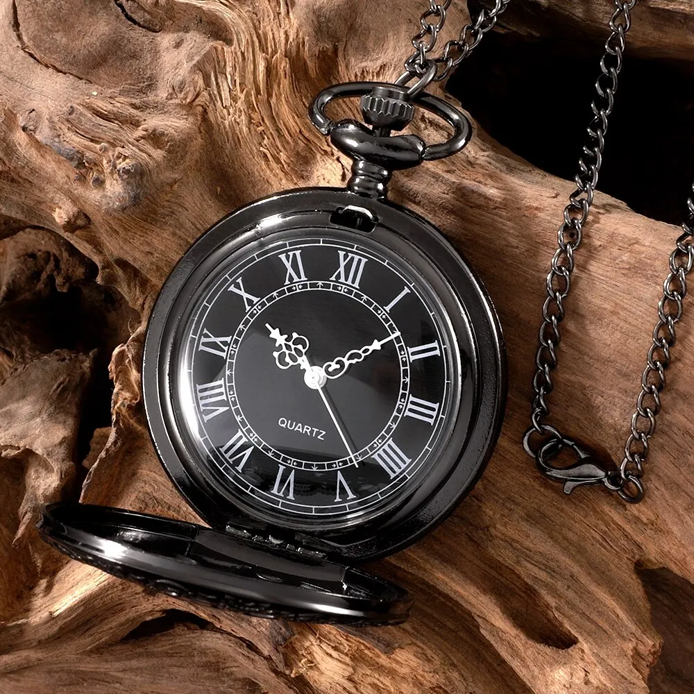 Vintage bronze large hollowed out pattern, large flower pocket watch, retro gear pocket watch, personalized commemorative thumbnail 2