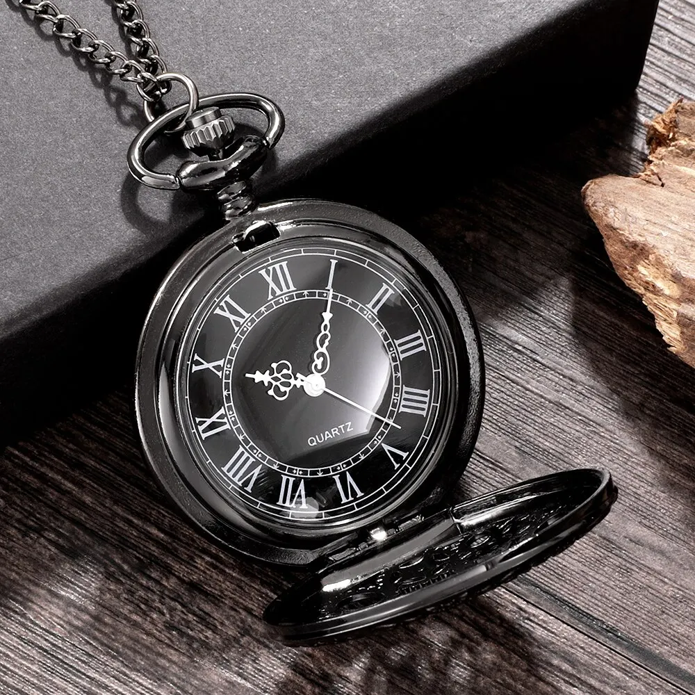 Vintage bronze large hollowed out pattern, large flower pocket watch, retro gear pocket watch, personalized commemorative thumbnail 4
