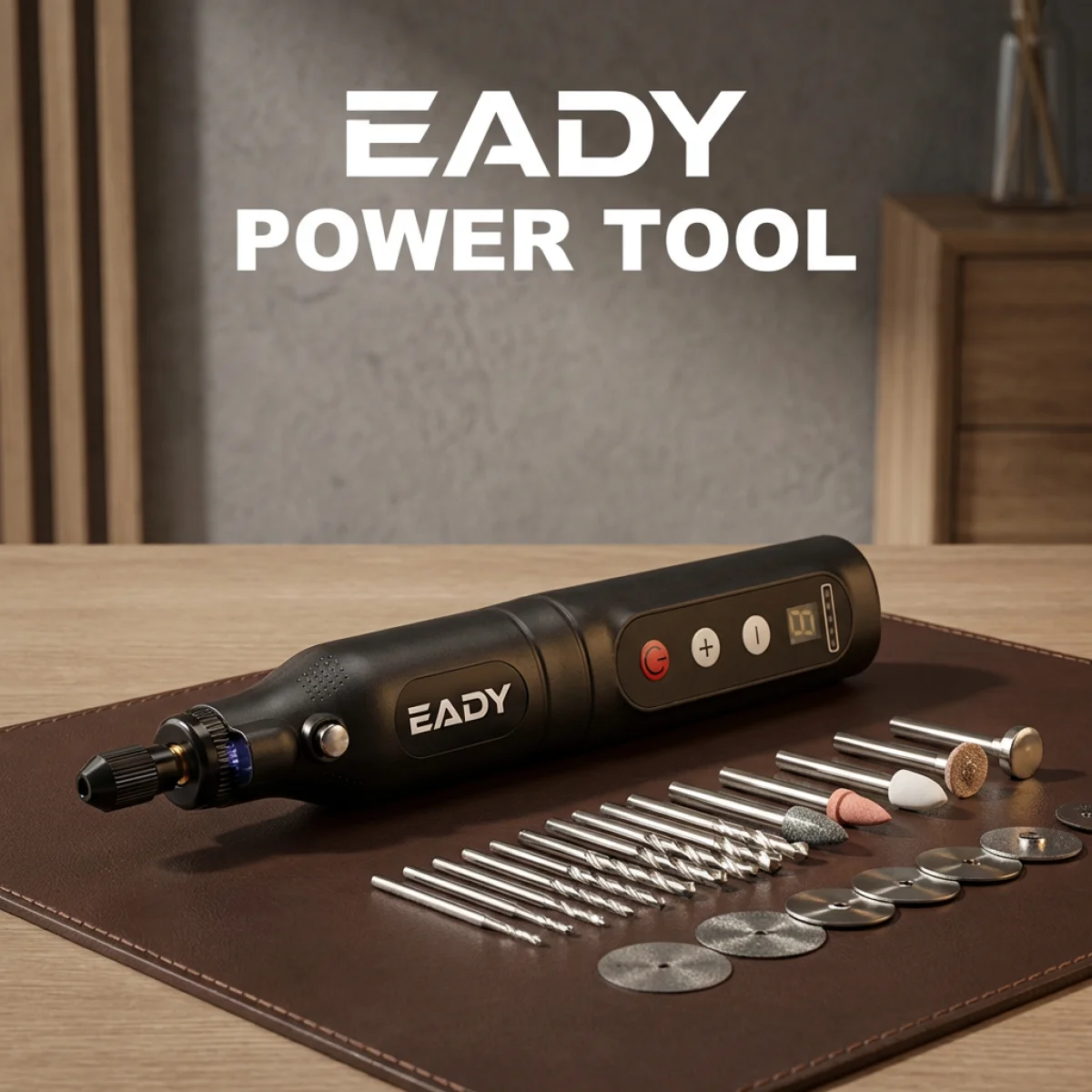 EADY Cordless Rotary Tool，Mini Dril 5-Speed with LED Work Light, USB-C Mini Drill Engraver for Jewelry Wood Metal Glass, DIY Kit thumbnail 3