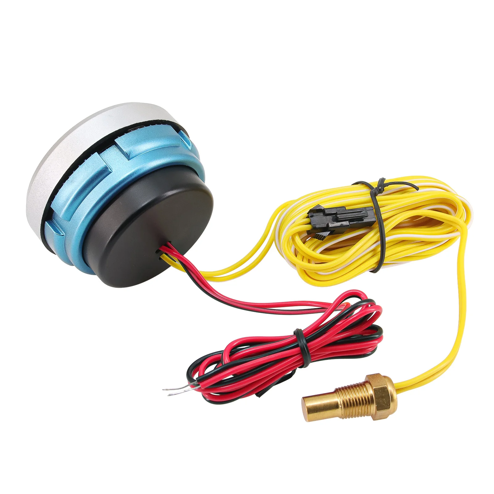 12V/24V 52MM Water Temperature Gauge Voltmeter 2 in 1 Digital DIsplay Blue Led Car Truck Auto Gauge Meter with temp sensor 10mm thumbnail 6