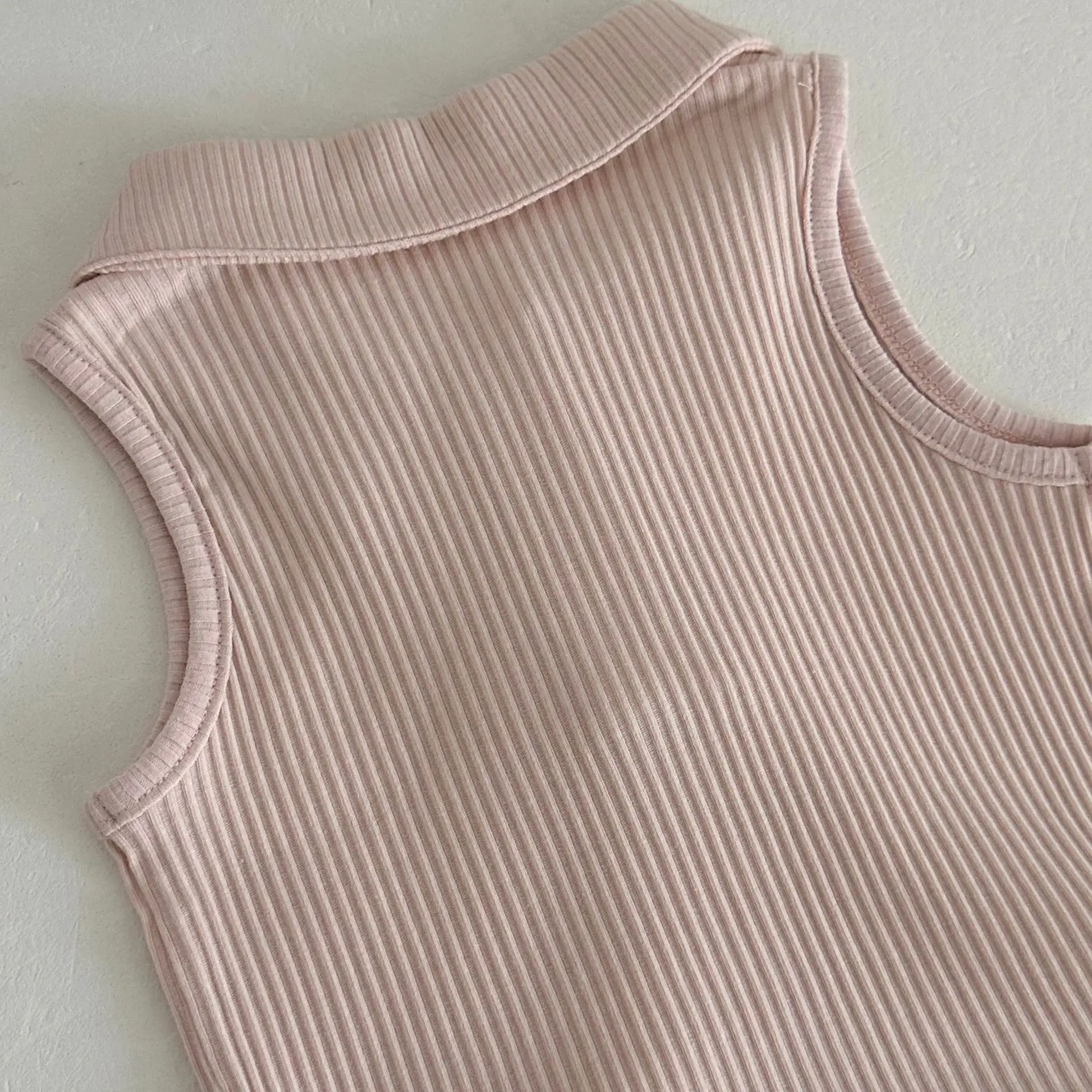 2026 New Summer Sweet Style Baby Dress Pink Bow Bubble Hem Sleeveless Dress for Toddler Girls Soft Cotton Infant Clothes thumbnail 5