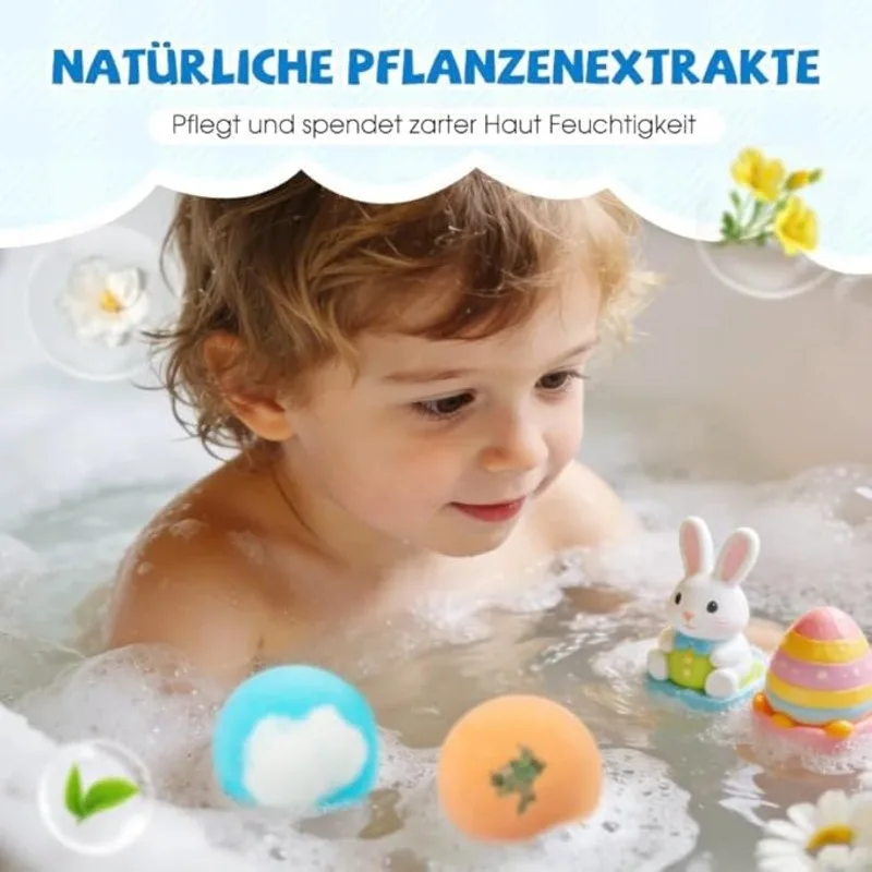New 12PCS Ocean Toy Bath Salt Bombs, Bubble Bath Balls for Adults & Kids, Fun Educational Bath Toys Party Favor Set thumbnail 2