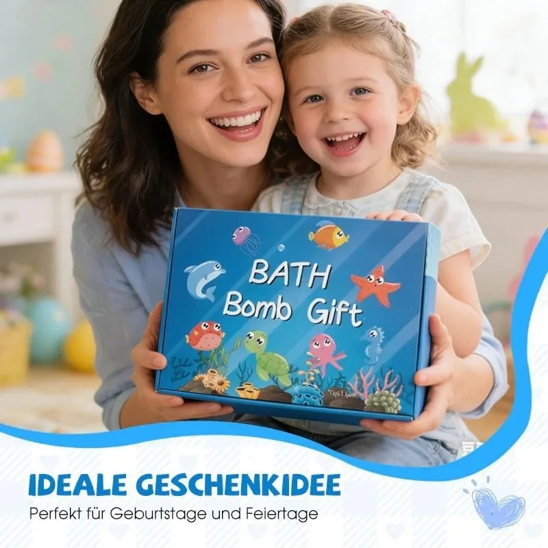 New 12PCS Ocean Toy Bath Salt Bombs, Bubble Bath Balls for Adults & Kids, Fun Educational Bath Toys Party Favor Set thumbnail 5