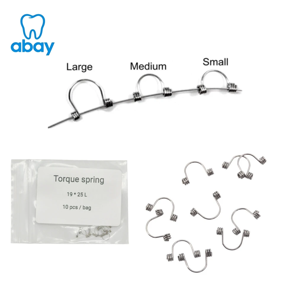 Dental Orthodontic Anterior Teeth Rectangular Torque Spring Torquing Auxiliary Springs for Braces Archwire Dentistry Supplies thumbnail 2