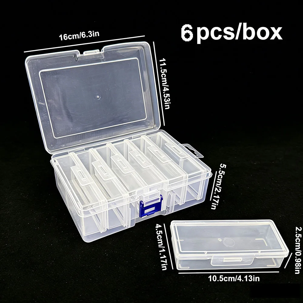 12 Adjustable Rectangular Storage Boxes, Suitable For Crafts, Beads, Jewelry With Dividers. thumbnail 2