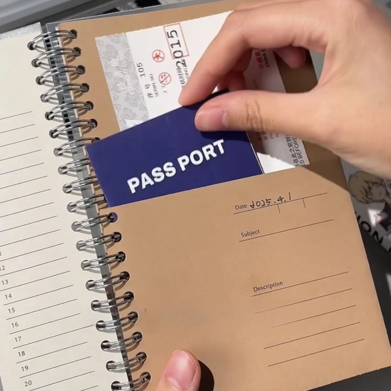 The New Hot-selling A5 Kraft Paper Kangaroo Notebook Travel Storage High-value Notebook DIY Coil Student Hand Ledger Notepad thumbnail 6