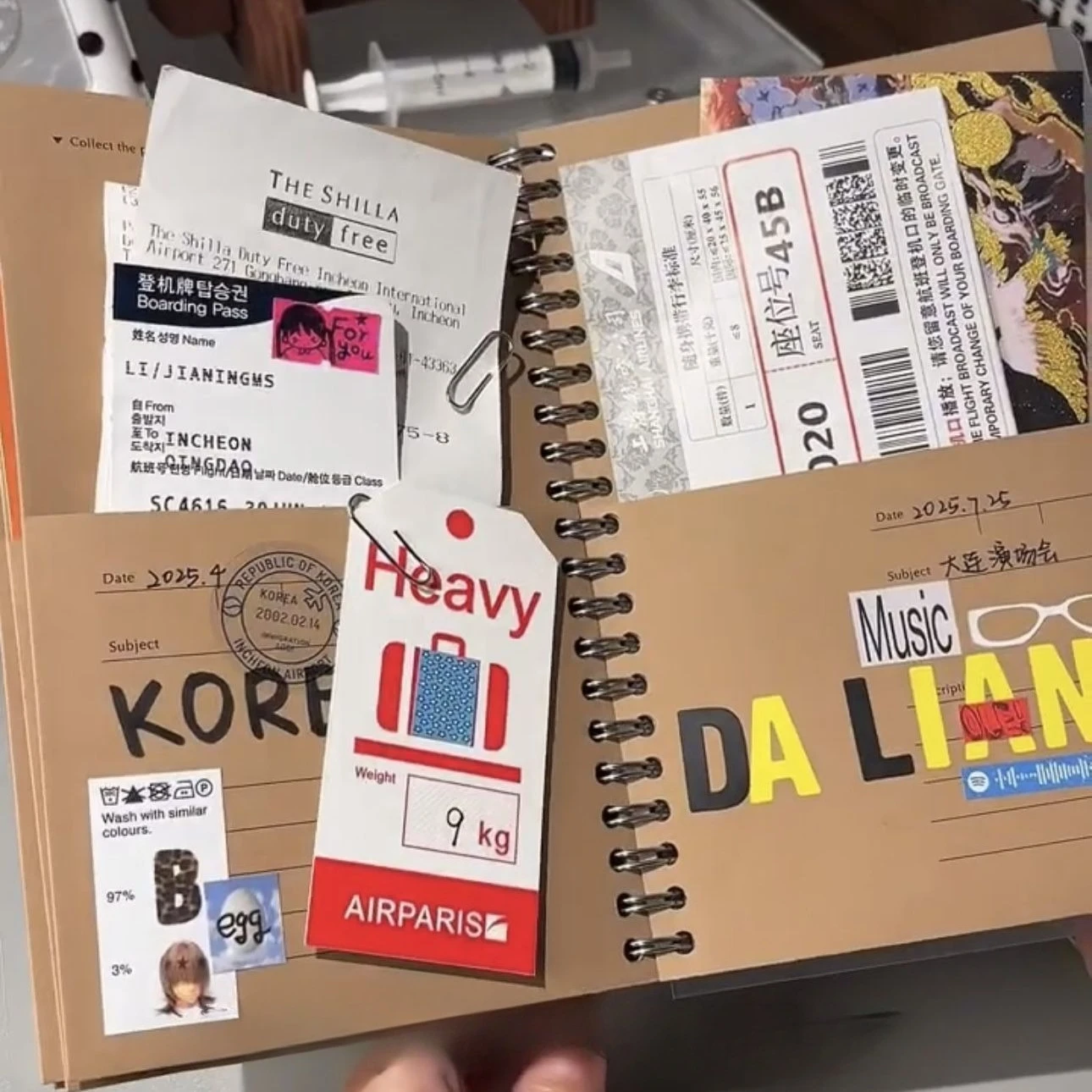 The New Hot-selling A5 Kraft Paper Kangaroo Notebook Travel Storage High-value Notebook DIY Coil Student Hand Ledger Notepad thumbnail 3