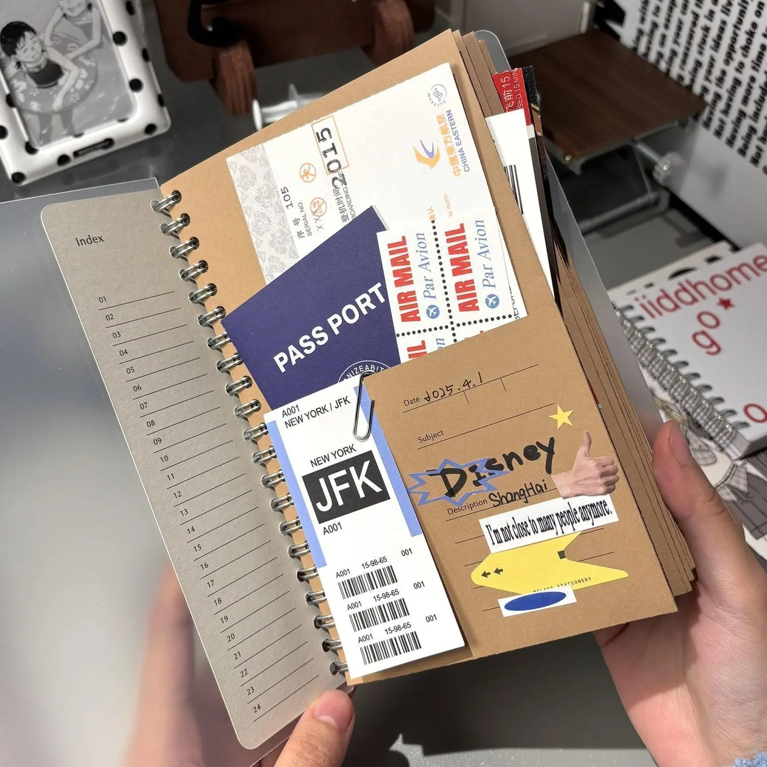 The New Hot-selling A5 Kraft Paper Kangaroo Notebook Travel Storage High-value Notebook DIY Coil Student Hand Ledger Notepad thumbnail 2