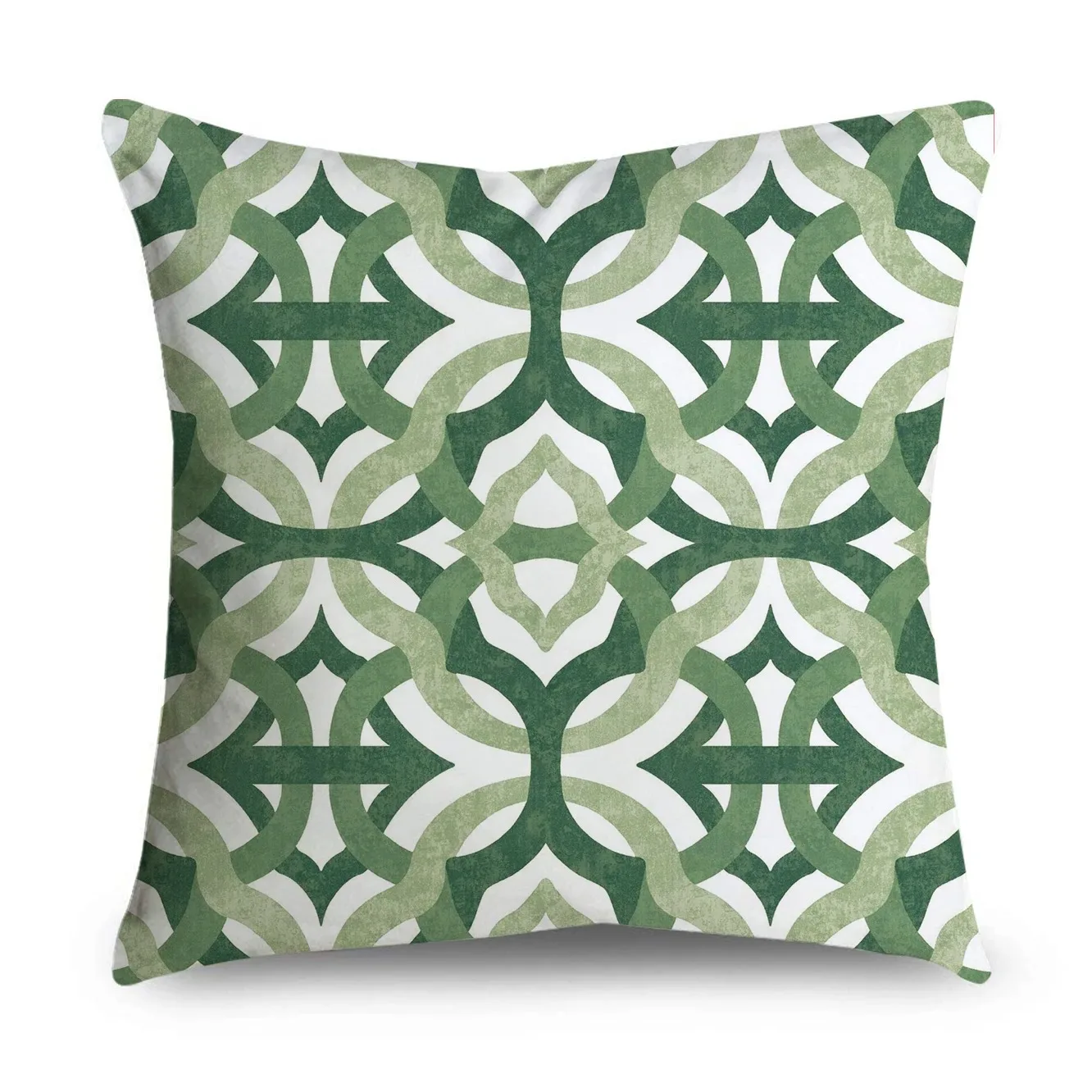Green plant pattern design Double-sided Printed pillow cover Short plush Suitable living rooms bedrooms sofa throw cushion cover thumbnail 4