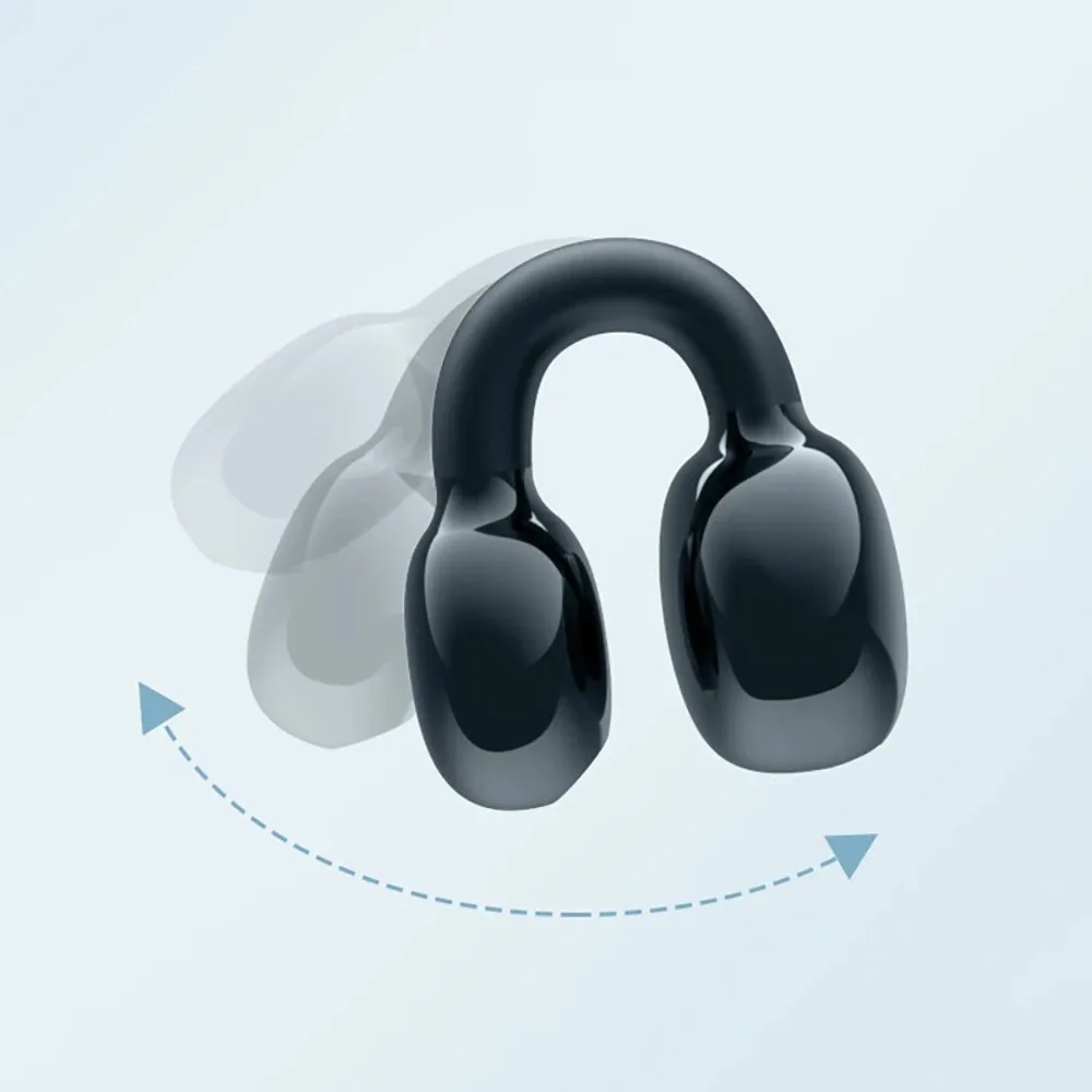 Wireless Single Bluetooth 5.3 Earphone Ear Clip Headphones TWS Wireless Headset HiFi Stereo Noise Reduction Earbud for Music thumbnail 3