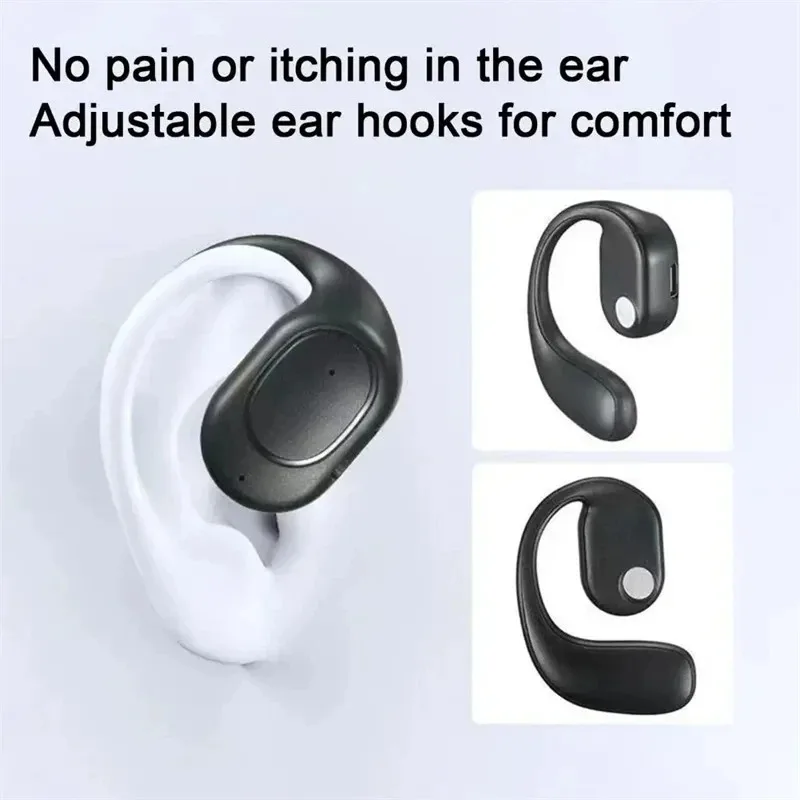 Wireless One Ear Hook Headphones Bluetooth Headset With Microphone Bone Conduction Noise Canceling Earphones For Driving thumbnail 4