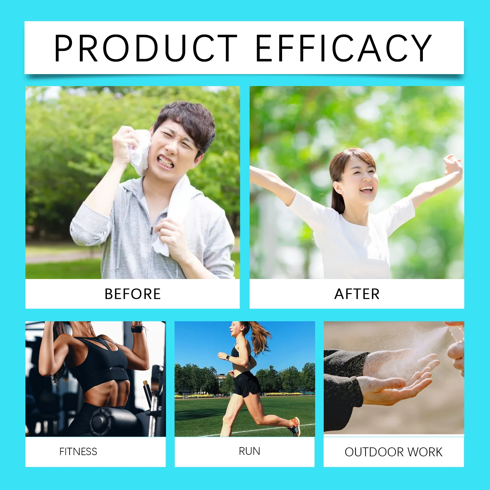 Cooling Spray Portable Outdoor Cool Sensation Body Spray Summer Instant Refreshing Mist Anti-Heat Hydrating Gentle Skin Care thumbnail 5