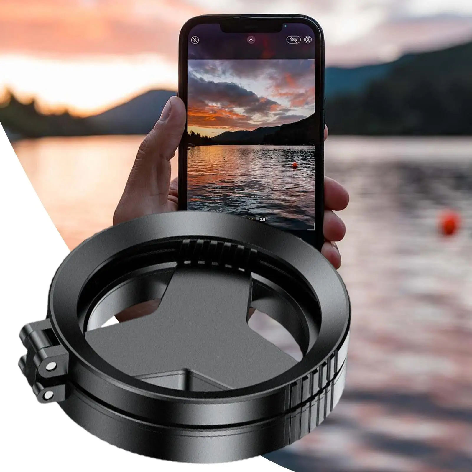 Magnetic Phone Filter Lens 52mm phone lens filter adapter mount Rotatable Camera Accessory for Smartphone Landscape Architecture thumbnail 2