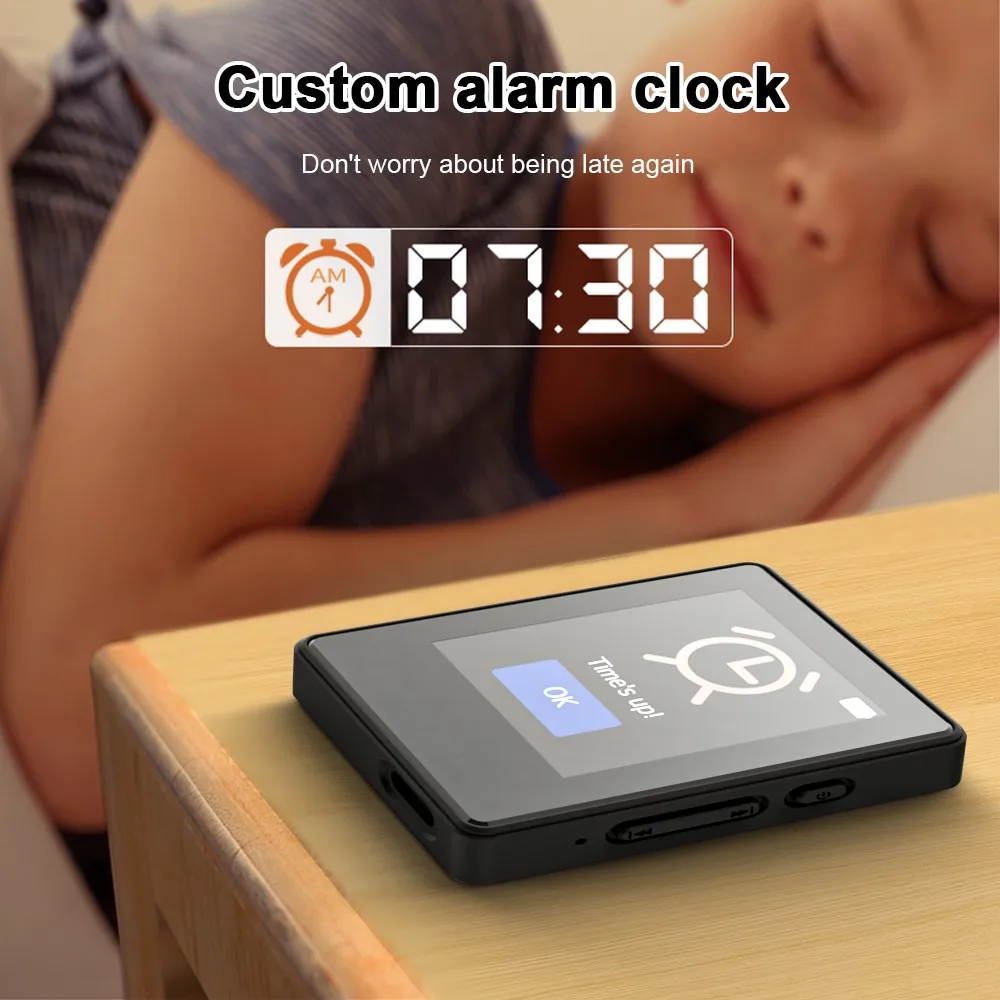 HiFi Sound Bluetooth5.0 Portable MP3 Player Sport Walkman Student Walkman 1.8 Inch Screen with FM Radio E-Book MP3 Player thumbnail 5
