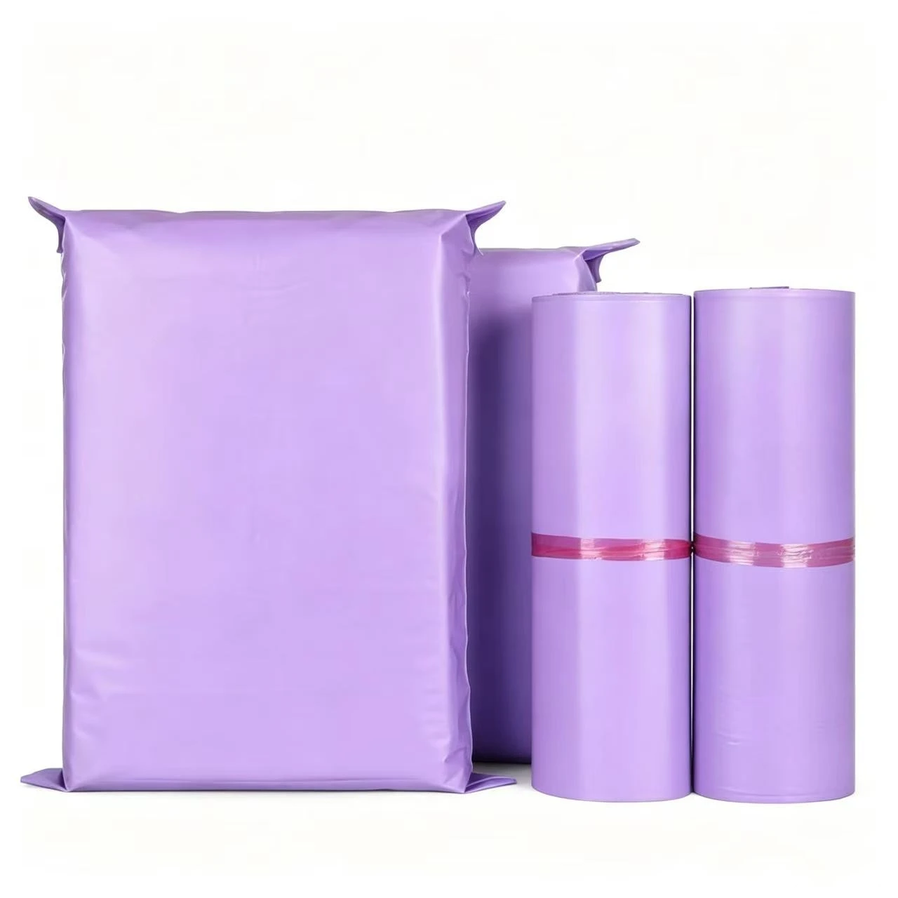 20Pcs/Lot New Courier Matte Purple Bag Express Envelope Storage Bags Mailing Bags Self Adhesive Pouch Packaging Shipping Bag